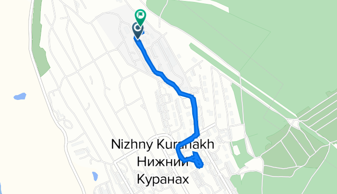 1-й Микрорайон, 17, Нижний Куранах до 1-й Микрорайон улица, 15, Нижний Куранах