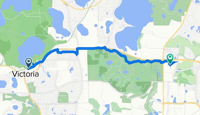 1699 Stieger Lake Ln, Victoria to 2900 Corporate Pl, Chanhassen