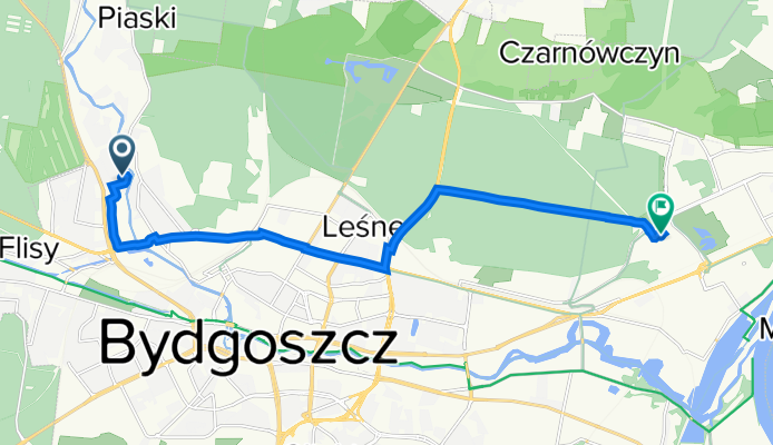 Karolewska 2B, Bydgoszcz do Mariana Rejewskiego 5A, Bydgoszcz