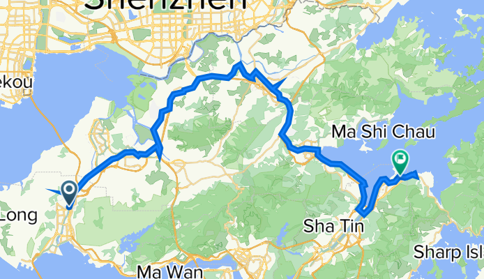 23 Tsing Chung Koon Road, Tuen Mun to Sai Sha Road, Ma On Shan