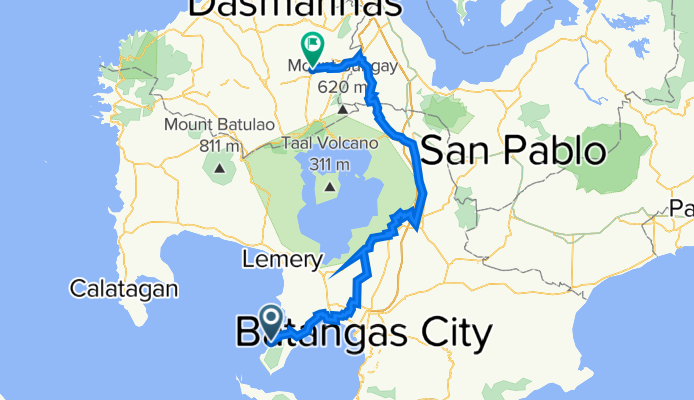 National Road 331, Mabini to Silang