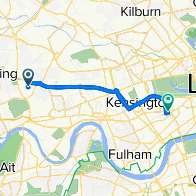 6 Phillimore Gardens, London to 11 Queensberry Pl, London
