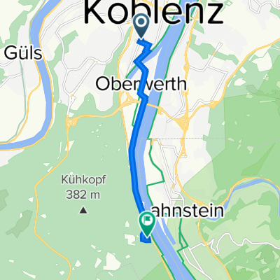 Hohenzollernstraße 78, Koblenz to Am Schloßweg 11, Koblenz