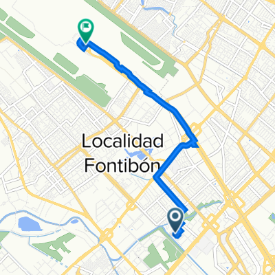 De Carrera 72C 22a-27, Bogotá a Avenida El Dorado 112, Bogotá