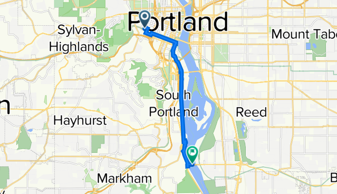 Southwest 18th Avenue 1250, Portland to Southwest Sellwood Bridge, Portland
