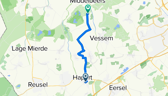 Mars 11, Hapert naar Kuikseindseweg 31a, Oost-, West- en Middelbeers