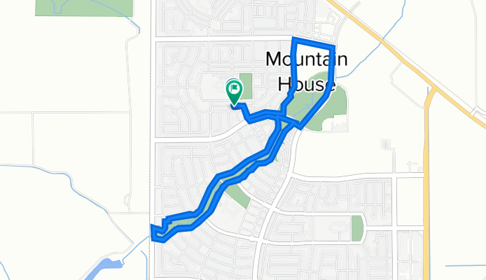 386 W Piedmont Dr, Mountain House to 385 W Alameda Dr, Mountain House