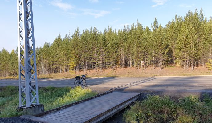 Foto 1 der Bikemap-Route "Ulitsa Mechtateley 1, Ust-Ilimsk to Promyshlennoye Shosse, Ust-Ilimsk"