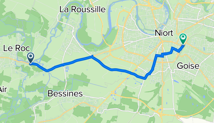 143 Avenue du Marais Poitevin, Magné to 22 Rue Mazagran, Niort