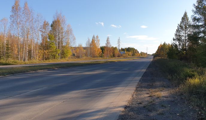 Foto 1 der Bikemap-Route "Promyshlennoye Shosse, Ust-Ilimsk to Ulitsa Mechtateley 1, Ust-Ilimsk"