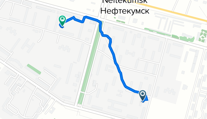 От улица Геологов 24, Нефтекумск до Нефтекумск