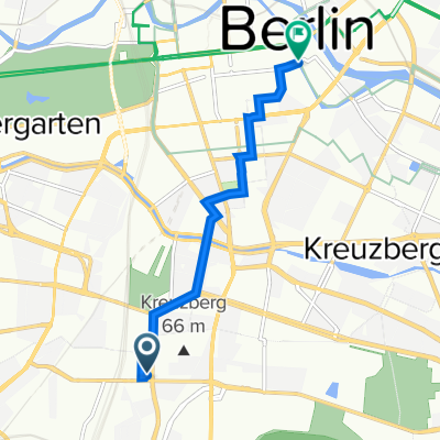 Dudenstraße 68, Berlin to Schleusenbrücke, Berlin