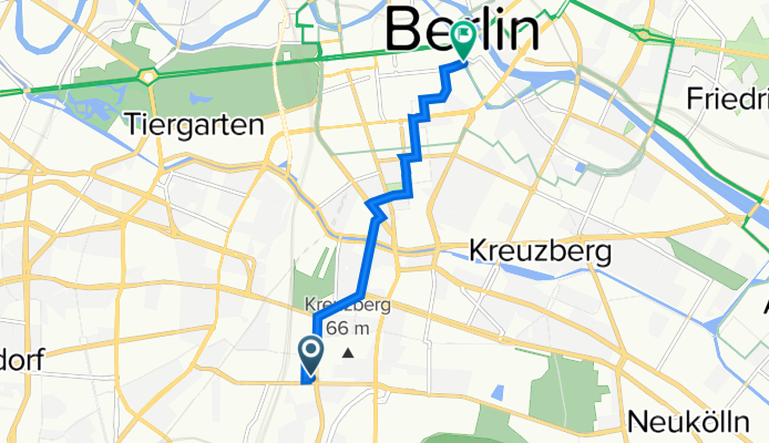 Dudenstraße 68, Berlin to Schleusenbrücke, Berlin