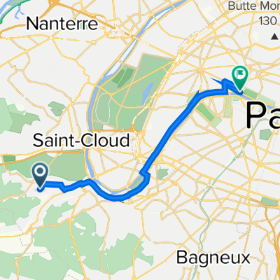 38 Rue des Bois, Ville-d'Avray à Voie Georges Pompidou, Paris