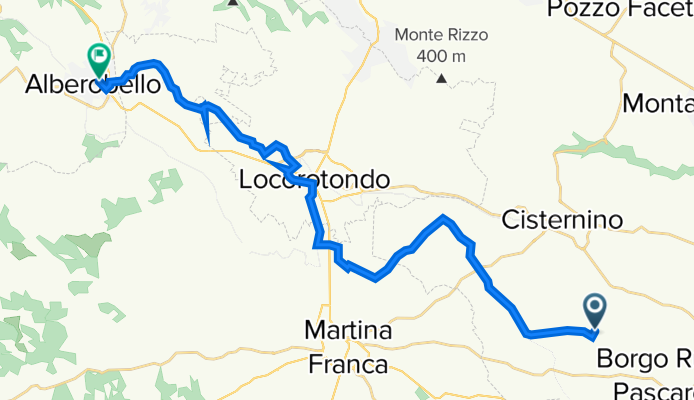 Ostuni to Via Camillo Benso di Cavour 2–4, Alberobello