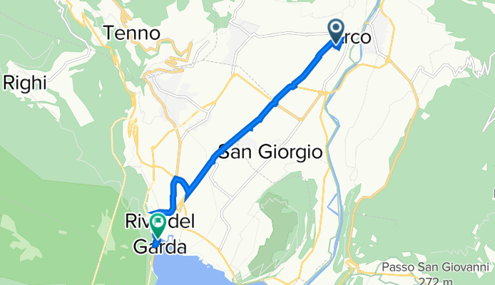 Via Roma 10, Arco nach Piazza Catena 22, Riva del Garda