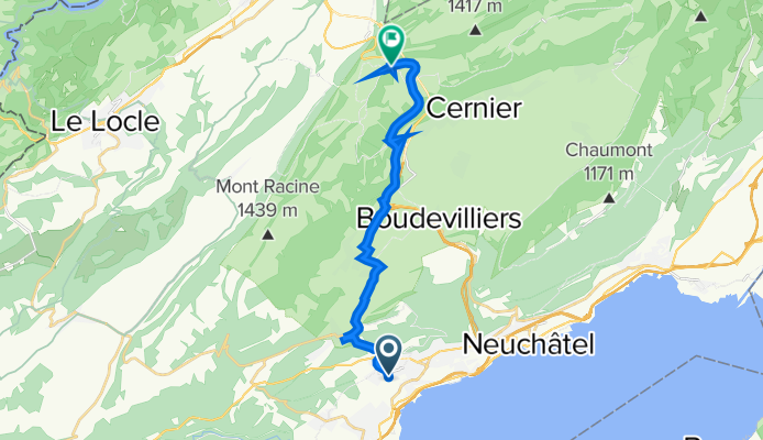 Grand-Rue 39, Cormondrèche à Route de la Vue-des-Alpes 3, Val-de-Ruz