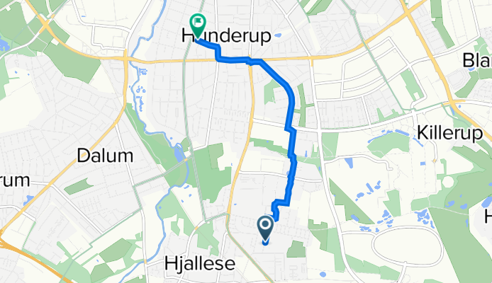 Solbærvej, Odense S to Hannerupgårdsvej 27, Odense M