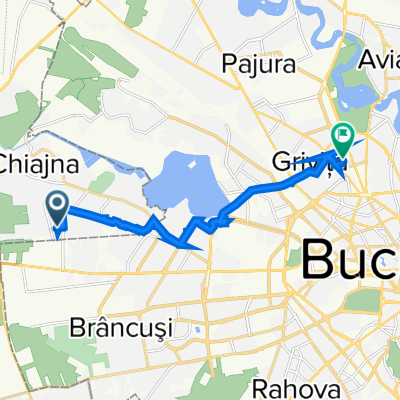 Strada Rezervelor 62, Roșu to Strada Ady Endre 12, București