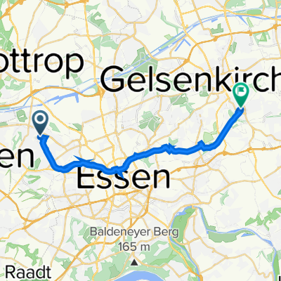Hülsmannstraße, Essen nach Knappschaftsstraße 12, Gelsenkirchen