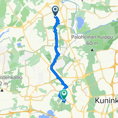 Metsikkötie 21, Vantaa to Purotie 3, Helsinki