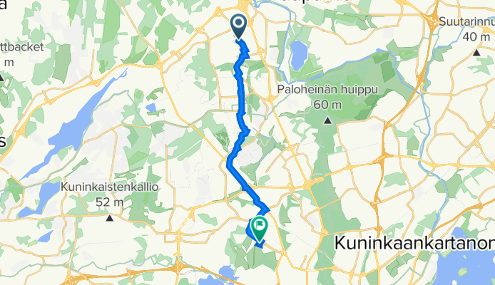 Metsikkötie 21, Vantaa to Purotie 3, Helsinki