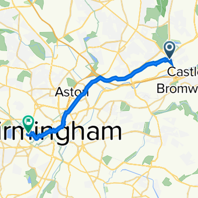 Chester Road, Tyburn, Erdington, Birmingham to 4 Knoll Croft, Birmingham