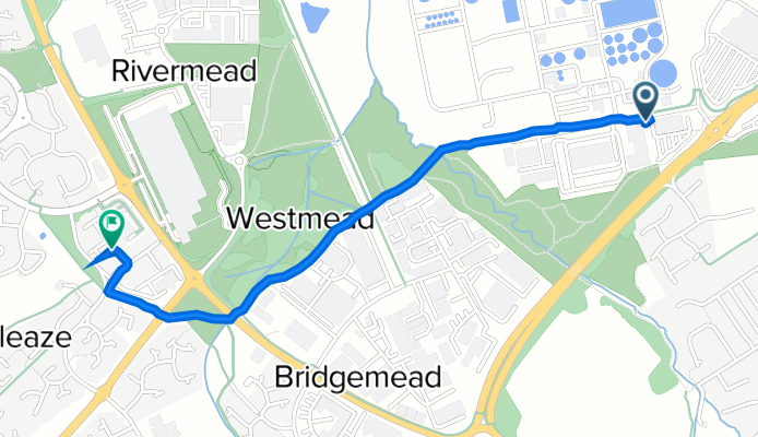 1A Barnfield Road, Swindon to 5 Dennis St, Swindon