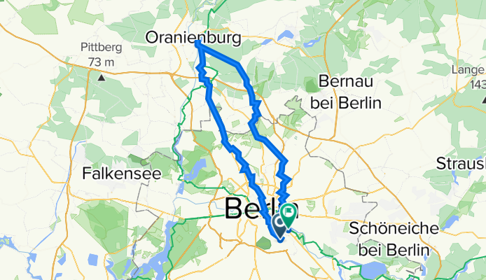 Berthelsdorfer Straße 9, Berlin to Elsenstraße 115, Berlin
