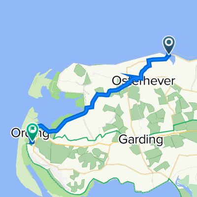 Everschoper Straße 1, Tetenbüll nach Wogemannsweg 7, Sankt-Peter-Ording
