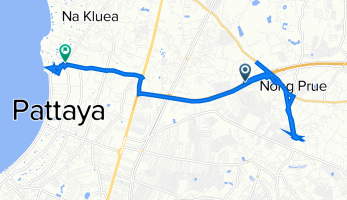 Chonburi-Pattaya Highway, Muang Pattaya nach Muang Pattaya