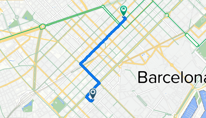 Carrer de Sepúlveda, 88, Barcelona to Carrer de Pau Claris, 153, Barcelona