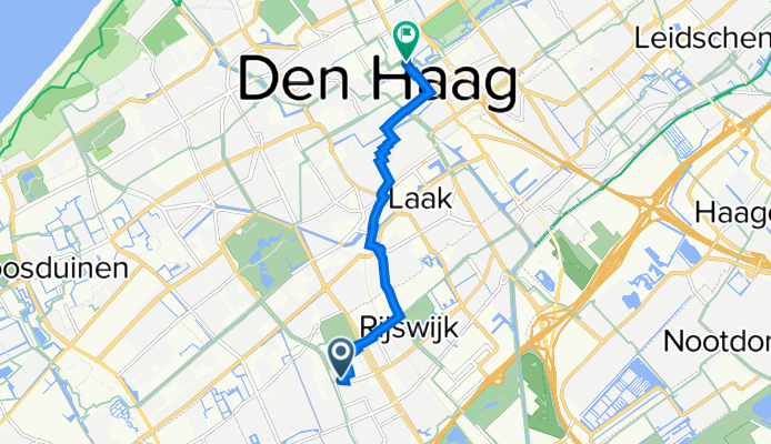 Thomas Jeffersonlaan 415, Rijswijk naar Prinsessegracht 9–13, Den Haag