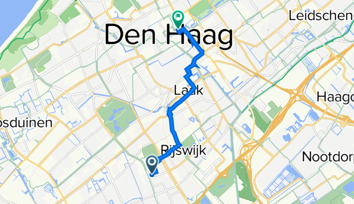 Thomas Jeffersonlaan 353, Rijswijk naar Schouwburgstraat 2–8, Den Haag