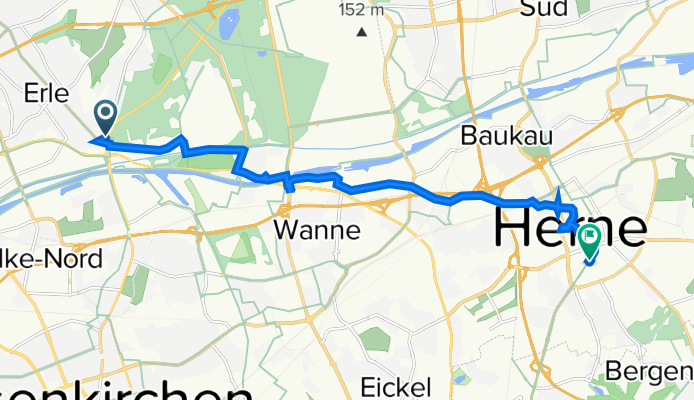 Forsthauswinkel 14, Gelsenkirchen nach Bochumer Straße 41, Herne