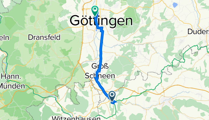 Neuer Weg 13, Arenshausen nach Godehardstraße 26a, Göttingen