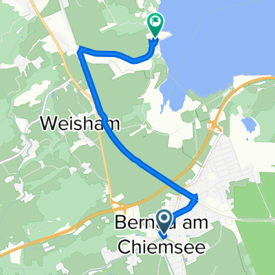 Jägerhof-Fischer am See     Ferdinand-Bonn-Straße 2, Bernau am Chiemsee nach Harrasser Straße 145, Prien am Chiemsee