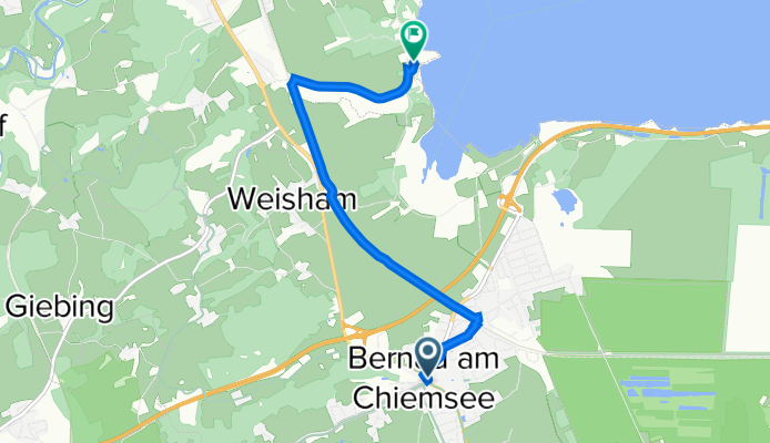Jägerhof-Fischer am See     Ferdinand-Bonn-Straße 2, Bernau am Chiemsee nach Harrasser Straße 145, Prien am Chiemsee