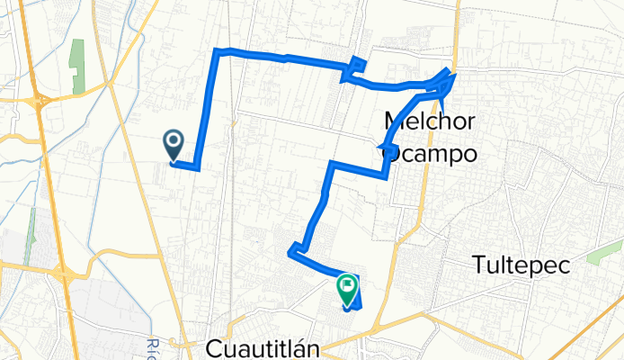 De Avenida Juarez 22, Cuautitlán Izcalli a Hacienda El Nogal 145, Cuautitlán