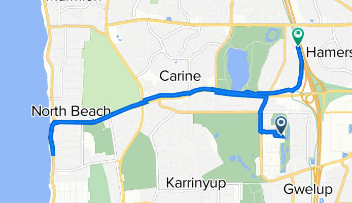 North Beach Road 467A, Gwelup to Excalibur Way 41, Carine
