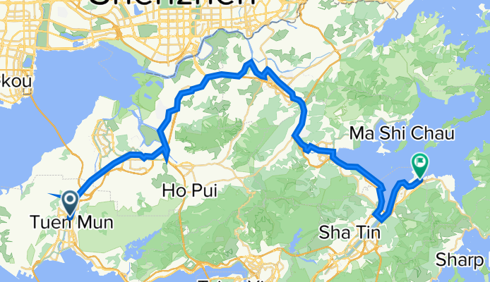 Hing Tsak, Tuen Mun to Sai Sha Road, Ma On Shan