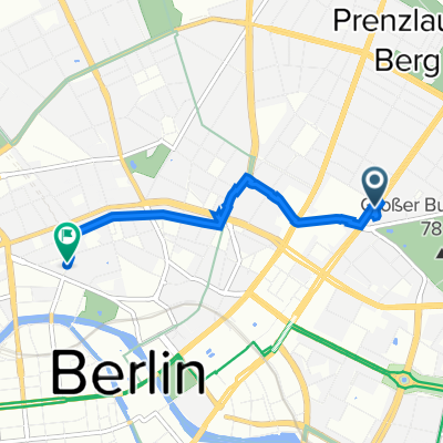 B2 5, Berlin nach Tucholskystraße 25, Berlin