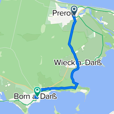 Strandstraße 24A, Prerow nach In de Drift 6, Born auf dem Darß
