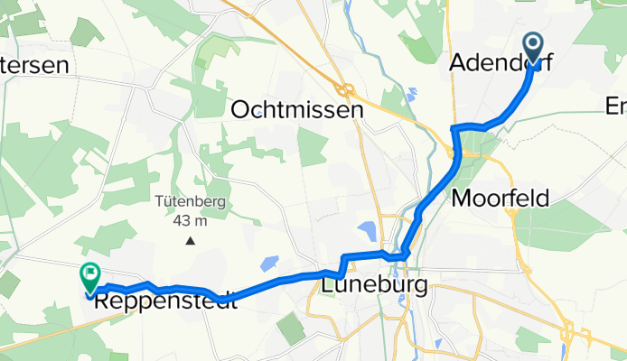 Röntgenstraße 32, Adendorf nach Immenweg 4, Reppenstedt