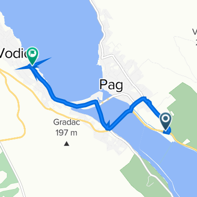 D106, Pag to Ulica Marka Marulića 16, Pag