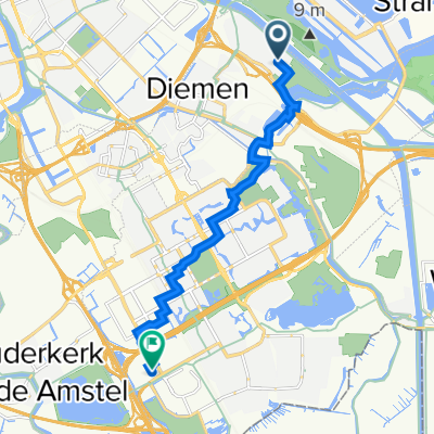 Apollovlinder 33, Diemen naar Schurenbergweg 5A, Amsterdam