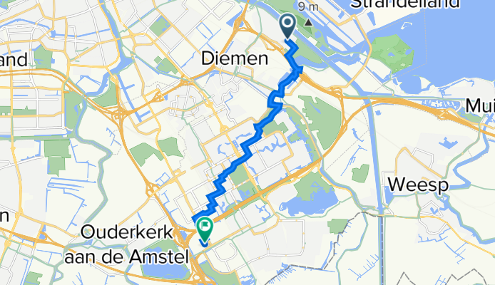 Apollovlinder 33, Diemen naar Schurenbergweg 5A, Amsterdam