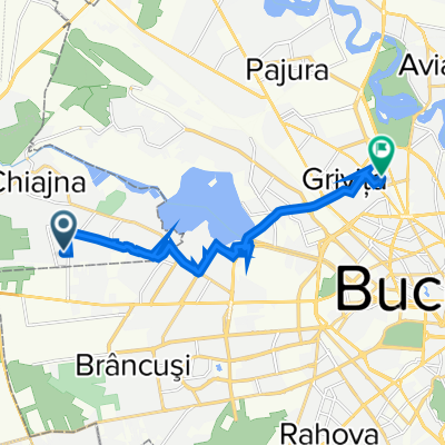 Strada Rezervelor 58c, Roșu to Strada Ady Endre 3, București