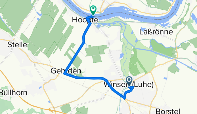 Winsen, Rathaus, Winsen (Luhe) nach Hoopter Elbdeich 13, Winsen (Luhe)