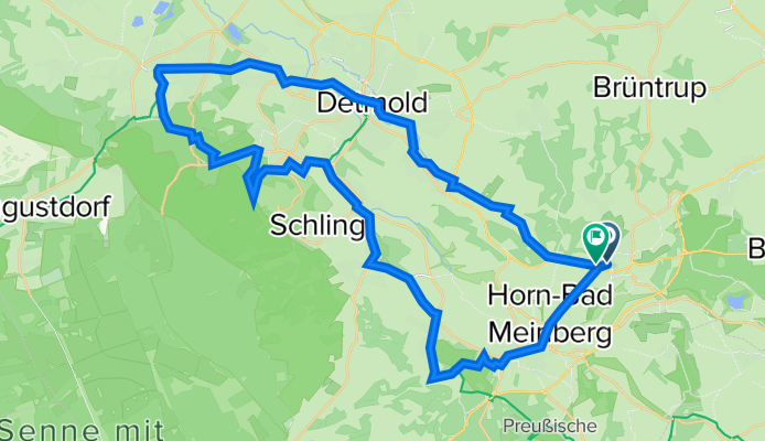 Bad Meinberg - Externsteine Dornoper Teich - Detmold - Bad Meinberg